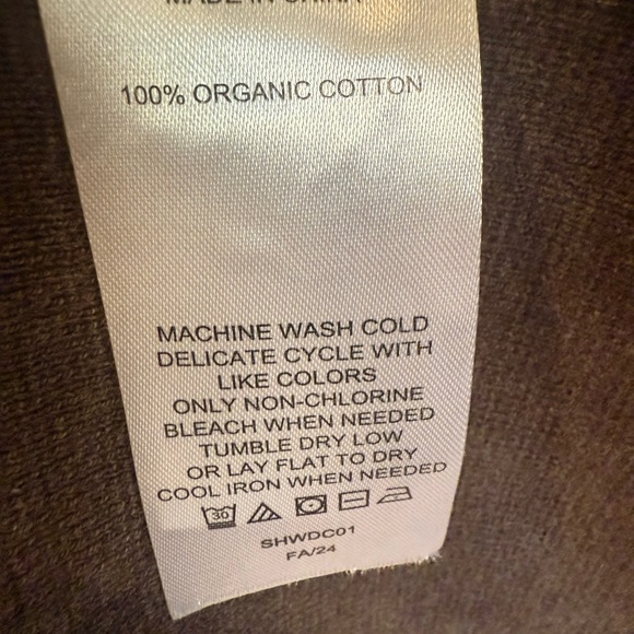 Quince Organic Cotton Knit Blazer Heather Brown size medium - Picture 5 of 5